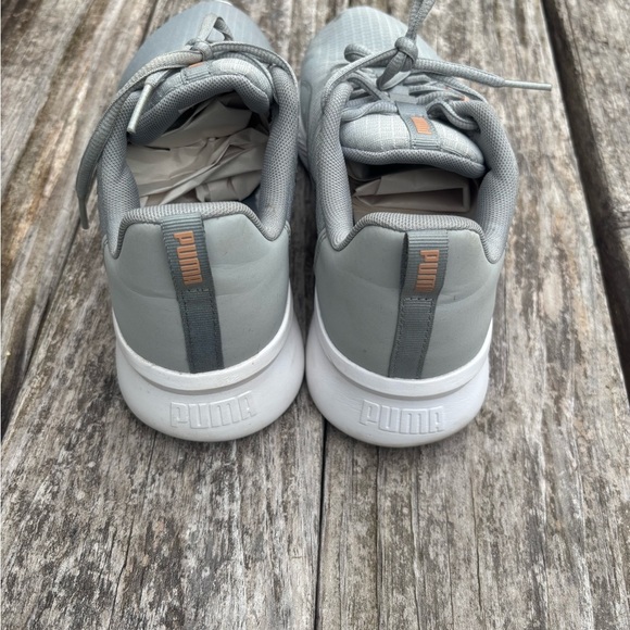 Puma Gray and Orange Running Shoes - Picture 5 of 7